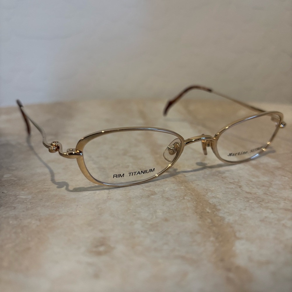 Martine Sitbon 6581 oval shaped titanium eyeglasses